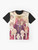 Retro graphic t-shirt featuring Princess Mombi from the cult classic "Return to Oz" movie - Flat lay