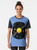 Solar System Vinyl Record Graphic T-Shirt with Planets and Retro Music Design - Women
