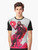 Red Magic Graphic Fantasy T-Shirt with Witch and Chaos Design - Men