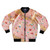 Retro-style bomber jacket featuring a pop tart graphic design
