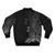 Wire mesh technology pattern bomber jacket with digital, electronic, and circuit board design - Back
