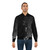 Wire mesh technology pattern bomber jacket with digital, electronic, and circuit board design - Lifestyle
