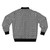 Retro graphic black and white cubical op-art optical illusion bomber jacket - Back