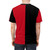 Fashionable black and red graphic t-shirt with abstract pattern - men back