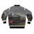A stylish bomber jacket featuring a vintage steam train in the 'Bahamas' design. - Back