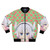 Stylized Kanna Kamui bomber jacket from the anime series Miss Kobayashi's Dragon Maid, featuring an "angery" expression.