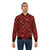 Crimson dragon scales bomber jacket with a unique dragon scales texture design - Lifestyle