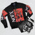 NOFX Punk Rock Bomber Jacket with band logo and artwork - Flat lay