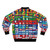 Bomber jacket featuring flags of the world, perfect for geography students and enthusiasts. - Back