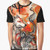 Okami Amaterasu graphic t-shirt featuring a watercolor-style illustration of the wolf goddess Amaterasu from the video game Okami