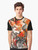 Okami Amaterasu graphic t-shirt featuring a watercolor-style illustration of the wolf goddess Amaterasu from the video game Okami - Men