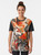 Okami Amaterasu graphic t-shirt featuring a watercolor-style illustration of the wolf goddess Amaterasu from the video game Okami - Women