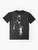 Tom Waits Graphic T-Shirt featuring a microphone design for music lovers - Flat lay