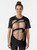 Dicky ripped graphic t-shirt with bold, shredded design - Women