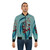 Australian floral gum bomber jacket with eucalyptus and native bird designs - Lifestyle