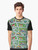 90s nostalgic graphic t-shirt featuring a car city carpet road rug design - Men