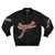 Funny bomber jacket with Nicholas Cage taking a bath in bubbles design