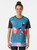 Colorful graphic design of a flamingo bird surrounded by vibrant flowers and foliage on a t-shirt. - Women