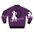 Gundam Tanaka inspired bomber jacket with silhouette design - Back