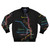Chicago Trains Map Bomber Jacket featuring a graphic design of the CTA rail map