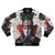 Mad Hatter inspired bomber jacket featuring a portrait of Johnny Depp