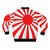 Japan flag full bomber jacket - Back