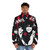 Flames puffer jacket featuring Jake and Johnnie designs - men front