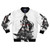 Revenge-themed bomber jacket with a fantasy pencil crumbs design, featuring anime and Japanese elements.