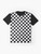 Ska checkerboard pattern graphic t-shirt - Flat lay