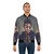 Monica Naranjo Women's Orange Bomber Jacket with Green Accents - Lifestyle