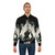 A bomber jacket featuring a fantasy floral and butterfly design, inspired by the game Nier Automata. - Lifestyle