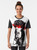 Vaporwave Japanese Graphic T-Shirt with futuristic, cyberpunk, and minimalist design - Women