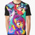 Retro-style graphic t-shirt featuring the Cutie Mark Crusaders from the My Little Pony: Friendship is Magic series in a synthwave, 80s-inspired design.