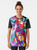Retro-style graphic t-shirt featuring the Cutie Mark Crusaders from the My Little Pony: Friendship is Magic series in a synthwave, 80s-inspired design. - Women