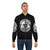 Vibrant and colorful bomber jacket featuring a retro-style quote from the band Jane's Addiction - Lifestyle