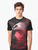 Halcyon graphic t-shirt with a design of a bearded vulture soaring above koi fish - Men