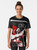 Anarchist C.N.T Graphic T-Shirt with "No Pasaran" Slogan and Antifa Symbolism - Women