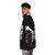 Anime-inspired Jpn Ui puffer jacket with Super Saiyan design - men side left