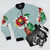 Maribou State Kingdoms In Colour Bomber Jacket with Floral Print - Flat lay