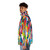 Johann Sebastian Bach Puffer Jacket featuring a colorful and vibrant design - men side left