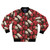 Salami bomber jacket with a delicious food pattern