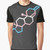 Transgender pride graphic t-shirt featuring a chemical bond design representing testosterone.