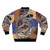 Authentic Aboriginal Art Goanna (Lizard) Dreaming Bomber Jacket - Back
