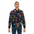 Dota 2 gaming bomber jacket with 'BOOOOOM' graphic design, featuring Dota 2 heroes and characters. - Lifestyle