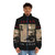 Limited Edition Japan Ghosts Puffer Jacket with Art Pop, New Wave, and Synthpop Inspired Graphics - men front