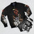 The Evil Dead Horror Bomber Jacket featuring Ash and the Deadites - Flat lay