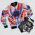 Evangelion Rei Ayanami Bomber Jacket - Neon Genesis Evangelion Anime Apparel - Flat lay