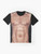 Muscle Man 6 Pack Graphic T-Shirt with Strong Torso and Chest Muscles - Flat lay