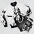 Weathered Nier Automata A2 Bomber Jacket featuring a closeup of the character - Flat lay