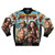 Jumanji vintage bomber jacket with Dwayne Johnson inspired design